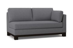 Avalon Right Arm Apartment Size Sofa :: Leg Finish: Espresso / Configuration: RAF - Chaise on the Right