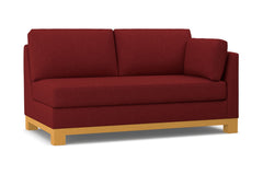 Avalon Right Arm Apartment Size Sofa :: Leg Finish: Natural / Configuration: RAF - Chaise on the Right