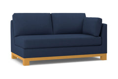 Avalon Right Arm Apartment Size Sofa :: Leg Finish: Natural / Configuration: RAF - Chaise on the Right