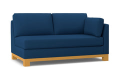 Avalon Right Arm Apartment Size Sofa :: Leg Finish: Natural / Configuration: RAF - Chaise on the Right