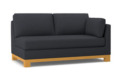 Avalon Right Arm Apartment Size Sofa :: Leg Finish: Natural / Configuration: RAF - Chaise on the Right