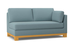 Avalon Right Arm Apartment Size Sofa :: Leg Finish: Natural / Configuration: RAF - Chaise on the Right
