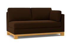 Avalon Right Arm Apartment Size Sofa :: Leg Finish: Natural / Configuration: RAF - Chaise on the Right