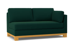 Avalon Right Arm Apartment Size Sofa :: Leg Finish: Natural / Configuration: RAF - Chaise on the Right