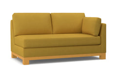 Avalon Right Arm Apartment Size Sofa :: Leg Finish: Natural / Configuration: RAF - Chaise on the Right
