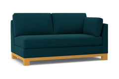 Avalon Right Arm Apartment Size Sofa :: Leg Finish: Natural / Configuration: RAF - Chaise on the Right