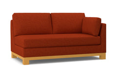 Avalon Right Arm Apartment Size Sofa :: Leg Finish: Natural / Configuration: RAF - Chaise on the Right