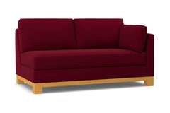 Avalon Right Arm Apartment Size Sofa :: Leg Finish: Natural / Configuration: RAF - Chaise on the Right