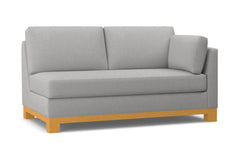 Avalon Right Arm Apartment Size Sofa :: Leg Finish: Natural / Configuration: RAF - Chaise on the Right