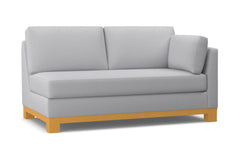 Avalon Right Arm Apartment Size Sofa :: Leg Finish: Natural / Configuration: RAF - Chaise on the Right