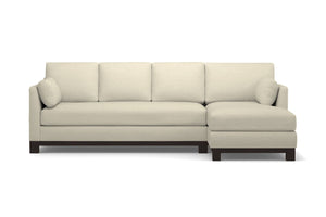 Avalon 2pc Sleeper Sectional :: Leg Finish: Espresso / Sleeper Option: Deluxe Innerspring Mattress / Configuration: RAF - Chaise on the Right