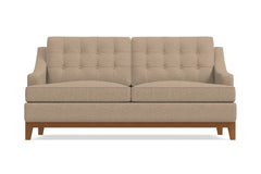 Bannister Apartment Size Sleeper Sofa Bed :: Leg Finish: Pecan / Sleeper Option: Deluxe Innerspring Mattress