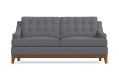 Bannister Apartment Size Sleeper Sofa Bed :: Leg Finish: Pecan / Sleeper Option: Deluxe Innerspring Mattress