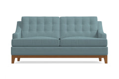 Bannister Apartment Size Sleeper Sofa Bed :: Leg Finish: Pecan / Sleeper Option: Deluxe Innerspring Mattress