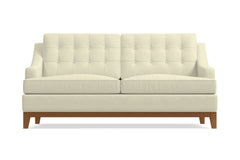 Bannister Apartment Size Sleeper Sofa Bed :: Leg Finish: Pecan / Sleeper Option: Deluxe Innerspring Mattress