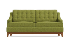 Bannister Apartment Size Sleeper Sofa Bed :: Leg Finish: Pecan / Sleeper Option: Deluxe Innerspring Mattress