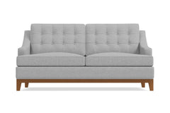 Bannister Apartment Size Sleeper Sofa Bed :: Leg Finish: Pecan / Sleeper Option: Deluxe Innerspring Mattress