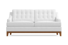 Bannister Apartment Size Sleeper Sofa Bed :: Leg Finish: Pecan / Sleeper Option: Deluxe Innerspring Mattress