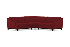 Bannister 3pc Sectional Sofa :: Leg Finish: Espresso