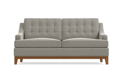 Bannister Apartment Size Sleeper Sofa Bed :: Leg Finish: Pecan / Sleeper Option: Deluxe Innerspring Mattress