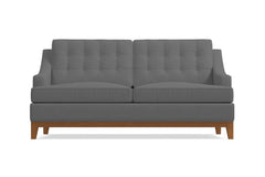 Bannister Apartment Size Sleeper Sofa Bed :: Leg Finish: Pecan / Sleeper Option: Deluxe Innerspring Mattress