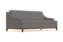 Bannister Queen Size Sleeper Sofa Bed :: Leg Finish: Pecan / Sleeper Option: Deluxe Innerspring Mattress