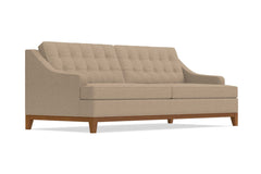 Bannister Queen Size Sleeper Sofa Bed :: Leg Finish: Pecan / Sleeper Option: Deluxe Innerspring Mattress