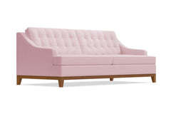 Bannister Queen Size Sleeper Sofa Bed :: Leg Finish: Pecan / Sleeper Option: Memory Foam Mattress