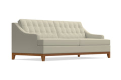 Bannister Queen Size Sleeper Sofa Bed :: Leg Finish: Pecan / Sleeper Option: Memory Foam Mattress