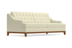 Bannister Queen Size Sleeper Sofa Bed :: Leg Finish: Pecan / Sleeper Option: Deluxe Innerspring Mattress