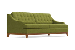 Bannister Queen Size Sleeper Sofa Bed :: Leg Finish: Pecan / Sleeper Option: Memory Foam Mattress