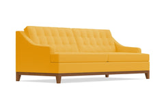 Bannister Queen Size Sleeper Sofa Bed :: Leg Finish: Pecan / Sleeper Option: Memory Foam Mattress