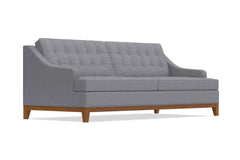 Bannister Queen Size Sleeper Sofa Bed :: Leg Finish: Pecan / Sleeper Option: Memory Foam Mattress