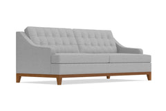 Bannister Queen Size Sleeper Sofa Bed :: Leg Finish: Pecan / Sleeper Option: Deluxe Innerspring Mattress