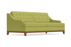 Bannister Queen Size Sleeper Sofa Bed :: Leg Finish: Pecan / Sleeper Option: Memory Foam Mattress