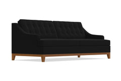 Bannister Queen Size Sleeper Sofa Bed :: Leg Finish: Pecan / Sleeper Option: Memory Foam Mattress