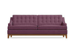 Bannister Queen Size Sleeper Sofa Bed :: Leg Finish: Pecan / Sleeper Option: Memory Foam Mattress