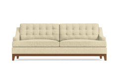 Bannister Queen Size Sleeper Sofa Bed :: Leg Finish: Pecan / Sleeper Option: Memory Foam Mattress