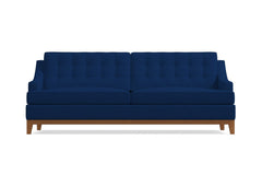 Bannister Queen Size Sleeper Sofa Bed :: Leg Finish: Pecan / Sleeper Option: Memory Foam Mattress