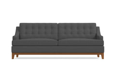 Bannister Queen Size Sleeper Sofa Bed :: Leg Finish: Pecan / Sleeper Option: Deluxe Innerspring Mattress