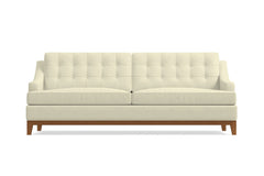 Bannister Queen Size Sleeper Sofa Bed :: Leg Finish: Pecan / Sleeper Option: Deluxe Innerspring Mattress