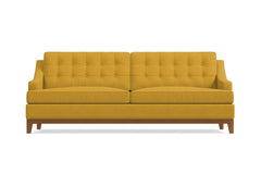 Bannister Queen Size Sleeper Sofa Bed :: Leg Finish: Pecan / Sleeper Option: Memory Foam Mattress