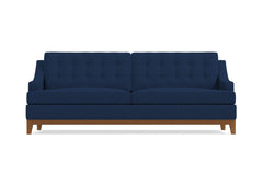 Bannister Queen Size Sleeper Sofa Bed :: Leg Finish: Pecan / Sleeper Option: Memory Foam Mattress