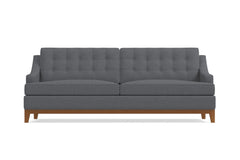 Bannister Queen Size Sleeper Sofa Bed :: Leg Finish: Pecan / Sleeper Option: Memory Foam Mattress