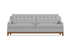 Bannister Queen Size Sleeper Sofa Bed :: Leg Finish: Pecan / Sleeper Option: Deluxe Innerspring Mattress