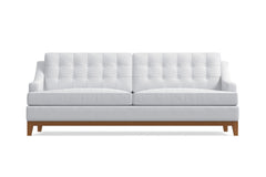 Bannister Queen Size Sleeper Sofa Bed :: Leg Finish: Pecan / Sleeper Option: Memory Foam Mattress