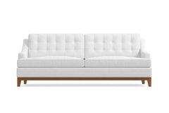 Bannister Queen Size Sleeper Sofa Bed :: Leg Finish: Pecan / Sleeper Option: Deluxe Innerspring Mattress
