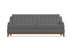 Bannister Queen Size Sleeper Sofa Bed :: Leg Finish: Pecan / Sleeper Option: Memory Foam Mattress