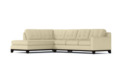 Brentwood 2pc Sleeper Sectional :: Leg Finish: Espresso / Configuration: LAF - Chaise on the Left / Sleeper Option: Deluxe Innerspring Mattress