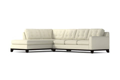 Brentwood 2pc Sleeper Sectional :: Leg Finish: Espresso / Configuration: LAF - Chaise on the Left / Sleeper Option: Deluxe Innerspring Mattress